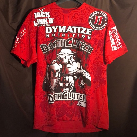 ufc red t shirt